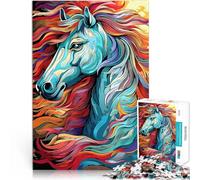 Jigsaw Puzzles for teenagers 1000 Pieces Portait of a horse Präzisionsschnitt Verbessern Sie das Gedächtnis75x50cm