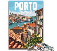 Jigsaw Puzzles for Teenagers 1000 Pieces Porto Portugal Travel Challenging To Complete But Fun And Humorous Birthday Present, Gifts, Wall Art (size 50x70cm)