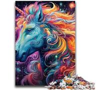 Jigsaw Puzzles for Teenagers 1000 Pieces Psychedelic Colored Horses Teenager Jigsaw,Challenging Difficult Deal As Gifts for The Whole Family (38x26cm)