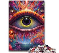 Jigsaw Puzzles for Teenagers 1000 Pieces Psychedelic Eyes Adult Puzzles,family Fun Games Is Ideal As A Gift for The Whole Family (75x50cm)