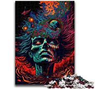 Jigsaw Puzzles for Teenagers 1000 Pieces Psychedelic Monsters Educational Family Game Deal As Gifts for The Whole Family for And Age 14 Years Up 26x38cm