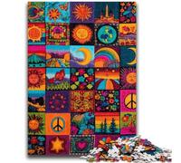 Jigsaw Puzzles for Teenagers 1000 Pieces Psychedelic Things for Age 14 Years And over Beautiful Design GameBeautiful Design Game Great Gift 26x38cm