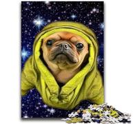 Jigsaw Puzzles for Teenagers 1000 Pieces Pug Adult Jigsaw,Stress Reliever Difficult Challenge Unique Home Decor And Gifts (26x38cm)