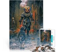 Jigsaw Puzzles for teenagers 1000 Pieces Pumpkin Head Monster Lernspiele mit vollständig ineinander greifenden, zufällig geformten Teilen38x26cm