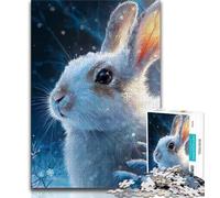 Jigsaw Puzzles for Teenagers 1000 Pieces Rabbit Animal,Educational Games Home Decoration Birthday Present,Gifts,Wall Art (38x26cm)