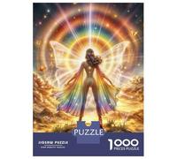 Jigsaw Puzzles for Teenagers 1000 Pieces Radiant Rainbow Goddess Jigsaws for Adults Fun Games For Family Fun for Is Ideal As A Gift 52x38cm/1000pcs