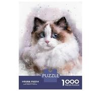 Jigsaw Puzzles for Teenagers 1000 Pieces Ragdoll Watercolor Adult Puzzles Toy Wall Decor But Fun And Humorous Unique Gifts for Birthday And Christmas 38x26cm/1000pcs
