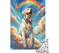 Jigsaw Puzzles for Teenagers 1000 Pieces Rainbow Dog Art Print-1 Puzzle for Adults Relaxing Games Home Decoration for Is Ideal As A Gift 38x26cm/1000pcs