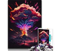 Jigsaw Puzzles for Teenagers 1000 Pieces Rainbow Explosion Adult Puzzles,Fun Games Wall Decoration Unique Birthday And Xmas Gifts 38x26cm