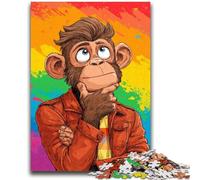 Jigsaw Puzzles for Teenagers 1000 Pieces Rainbow Gorilla Educational Game Challenge Toy Wall Decoration Unique Birthday And Xmas Gifts 50x75cm