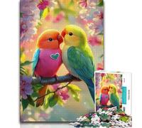 Jigsaw Puzzles for Teenagers 1000 Pieces Rainbow Lorikeet Adult Puzzles,Fun Games Wall Decoration Unique Birthday And Xmas Gifts 38x26cm