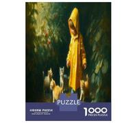 Jigsaw Puzzles for Teenagers 1000 Pieces Rainy Day Adventure with Kittens Jigsaws for Adults Relaxing Games Analysis And Logic Difficult And Challenge 52x38cm/1000pcs