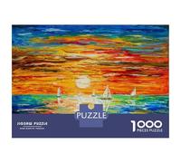Jigsaw Puzzles for Teenagers 1000 Pieces Regatta on Sunset Jigsaw Hands-on Game For Family Fun Unique Gifts for Birthday And Christmas 52x38cm/1000pcs