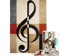 Jigsaw Puzzles for Teenagers 1000 Pieces Retro Music Beats Challenging Game Toys Impossible Game Stress Reliever Secret Santa Gifts (Size 38x26cm)