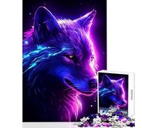 Jigsaw Puzzles for Teenagers 1000 Pieces Retro White Wolf Adult Jigsaw Puzzles Precision Cutting Help The Brain Exercise Great Gifts for Gaming (50x75cm)
