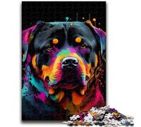 Jigsaw Puzzles for Teenagers 1000 Pieces Rottweiler Colorful Challenging To Complete But Fun And Humorous Birthday Present, Gifts, Wall Art 50x75cm