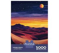 Jigsaw Puzzles for Teenagers 1000 Pieces Sahara Desert Sunset Puzzles for Adults Relax Games Presents for Women Unique Gifts for Birthday And Christmas 38x26cm/1000pcs