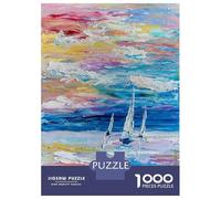 Jigsaw Puzzles for Teenagers 1000 Pieces Sailing Away Jigsaws for Adults Brain Teaser Game Home Decoration Parent-child Interaction 52x38cm/1000pcs