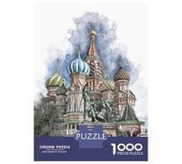 Jigsaw Puzzles for Teenagers 1000 Pieces Saint Basils Cathedral Jigsaw Hands-on Game For Family Fun Unique Gifts for Birthday And Christmas 52x38cm/1000pcs