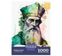 Jigsaw Puzzles for Teenagers 1000 Pieces Saint Patrick Christian Jigsaw Hands-on Game For Family Fun Unique Gifts for Birthday And Christmas 38x26cm/1000pcs