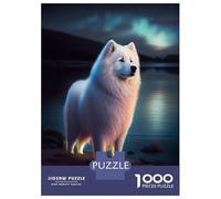 Jigsaw Puzzles for Teenagers 1000 Pieces Samoyed Animal Dogs Jigsaw Hands-on Game For Family Fun Unique Gifts for Birthday And Christmas 70x50cm/1000pcs