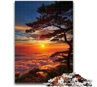 Jigsaw Puzzles for Teenagers 1000 Pieces Sea of Clouds at Sunrise Help The Brain Exercise Addictive Toys to Cultivate Patience Suitable for Couples 50x75cm
