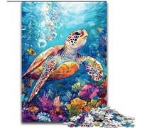 Jigsaw Puzzles for Teenagers 1000 Pieces Sea Turtle, Train Your Brain And Hands Unique Birthday And Gifts for Age 14+ (Size 50x75cm)
