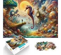 Jigsaw Puzzles for teenagers 1000 Pieces Seahorse Dreamworld Quizspiel Angebot als Geschenk für die ganze Familie75x50cm
