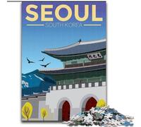 Jigsaw Puzzles for Teenagers 1000 Pieces Seoul South Korea Travel Challenging To Complete But Fun And Humorous Unique Home Decor And Gifts (50x75cm) 1000pcs