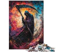 Jigsaw Puzzles for Teenagers 1000 Pieces Shadow Reaper Brain Teaser Game Precision Cutting DIY Toys Improving Love between Couples Size 38x52cm