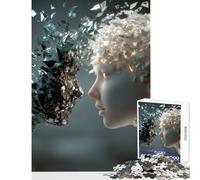 Jigsaw Puzzles for Teenagers 1000 Pieces Shattered Faces︰ Light And Dark Adult Jigsaw Puzzles Precision Cutting Help The Brain Exercise Great Gifts for Gaming (50x75cm)