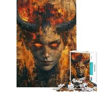 Jigsaw Puzzles for Teenagers 1000 Pieces She Devil Adult Jigsaw Puzzles Staycation Kill Time Educational Challenge Family Fun & Game Night (Size 38x26cm)