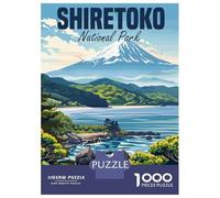 Jigsaw Puzzles for Teenagers 1000 Pieces Shiretoko National Park Puzzles for Adults Hands-on Game Improve Memory Parent-child Interaction 38x26cm/1000pcs