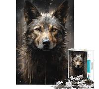 Jigsaw Puzzles for Teenagers 1000 Pieces Siberian Husky Dog for Educational Game Challenge Toy Educational Games Wall Art Birthday Gifts (Size 38x52cm)