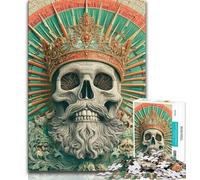 Jigsaw Puzzles for Teenagers 1000 Pieces Skeleton King Adult Puzzles,Relax Games Is Ideal As A Gift for The Whole Family (size 75x50cm)
