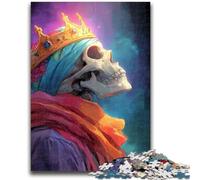 Jigsaw Puzzles for Teenagers 1000 Pieces Skeleton King Help The Brain Exercise Addictive Toys to Cultivate Patience Suitable for Couples 50x75cm