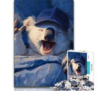 Jigsaw Puzzles for Teenagers 1000 Pieces Sleeping Koala 1000 Pieces for Teenagers,Learning Educational Toys Family Games Unique Birthday And Gifts (size 38x26cm)