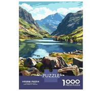Jigsaw Puzzles for Teenagers 1000 Pieces Snowdonia National Park Wales Landscape Jigsaws for Adults Relaxing Games Analysis And Logic Difficult And Challenge 70x50cm/1000pcs