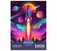 Jigsaw Puzzles for Teenagers 1000 Pieces Space Rocket Adventure Jigsaw Anti-Stress Toys Difficult Hard Birthday And Unique Gifts 38x26cm/1000pcs