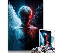 Jigsaw Puzzles for Teenagers 1000 Pieces Space Warrior,Stress Reliever Staycation Kill Time Wishlist with Santa Claus (75x50cm)
