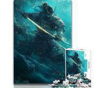Jigsaw Puzzles for Teenagers 1000 Pieces Space Warrior,Toys Educational Games Stress Relieving Parent-child Interaction 50x75cm