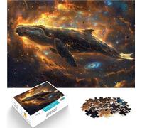 Jigsaw Puzzles for teenagers 1000 Pieces Space whale flying w stars Help the brain exercise addictive toys to cultivate patience 50x75cm Funny Gift for Age 14 Years Up