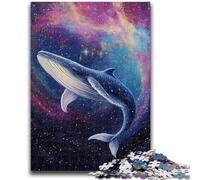 Jigsaw Puzzles for Teenagers 1000 Pieces Space Whale Puzzles for Teenagers,Educational Toy Funny Family Games Unique Home Decor (50x75cm)