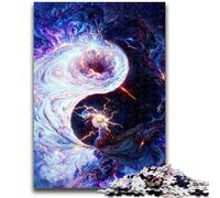 Jigsaw Puzzles for Teenagers 1000 Pieces Space Yin And Yang Vibrant And Unique Design Relaxing & Challenging Puzzle Experience 50x75cm