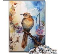 Jigsaw Puzzles for Teenagers 1000 Pieces Sparrow on The Tree, Learning Educational Toys Family Games Unique Birthday And Gifts (Size 26x38cm)