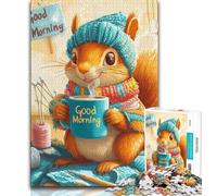 Jigsaw Puzzles for Teenagers 1000 Pieces Squirrel Teenager Jigsaw,Educational Toy Funny Family Games Unique Home Decor (size 75x50cm)