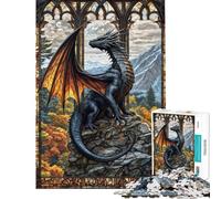 Jigsaw Puzzles for Teenagers 1000 Pieces Stained Sky Guardian Adult Jigsaw Puzzle Hands-on Game For Family Fun Difficult And Challenge (size 38x52cm)
