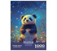 Jigsaw Puzzles for Teenagers 1000 Pieces Starry Panda Dreams Jigsaw for Adults Relaxing Games Home Decoration Unique Gifts for Birthday And Christmas 70x50cm/1000pcs