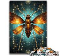 Jigsaw Puzzles for Teenagers 1000 Pieces Starry Sky Insects Teenager Puzzles,Educational Family Game Suitable for Desktop Decoration (75x50cm)