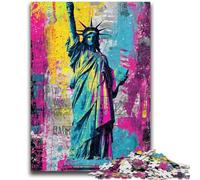 Jigsaw Puzzles for Teenagers 1000 Pieces Statue of Liberty Learning Educational Toys Family Games Gifts for Friends And Family 26x38cm